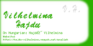 vilhelmina hajdu business card